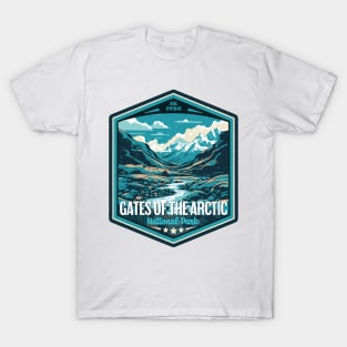 Gates of the Arctic National Park Vintage WPA Style National Parks Art T-Shirt